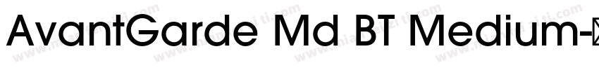 AvantGarde Md BT Medium字体转换